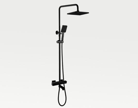 Exposed Shower Set with Foldable Bathtub Spout (4)