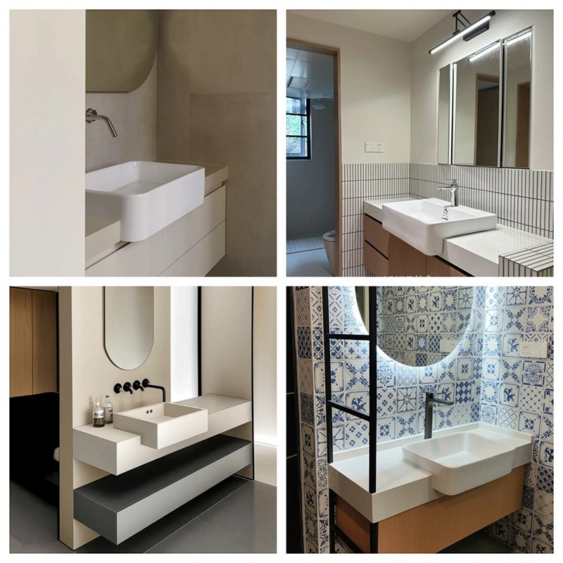 Built-in bathroom Basin