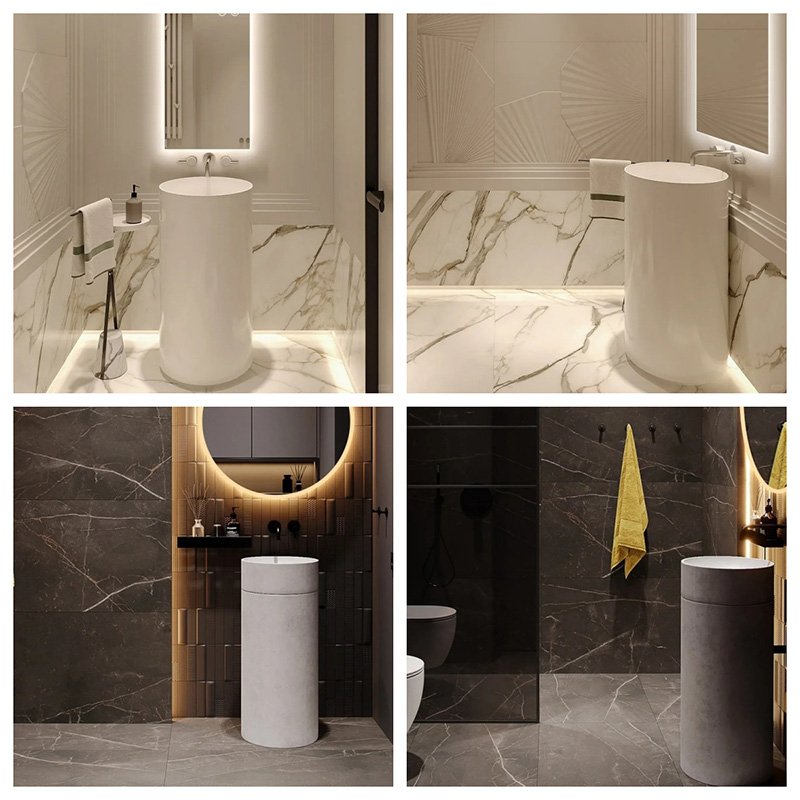 Pedestal Bathroom Basins